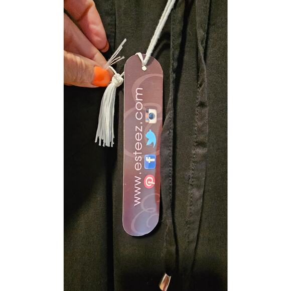 Esteez Black Skirt Modest A-Line Knee Length 100% Tencel Savannah Sz S - Picture 4 of 11